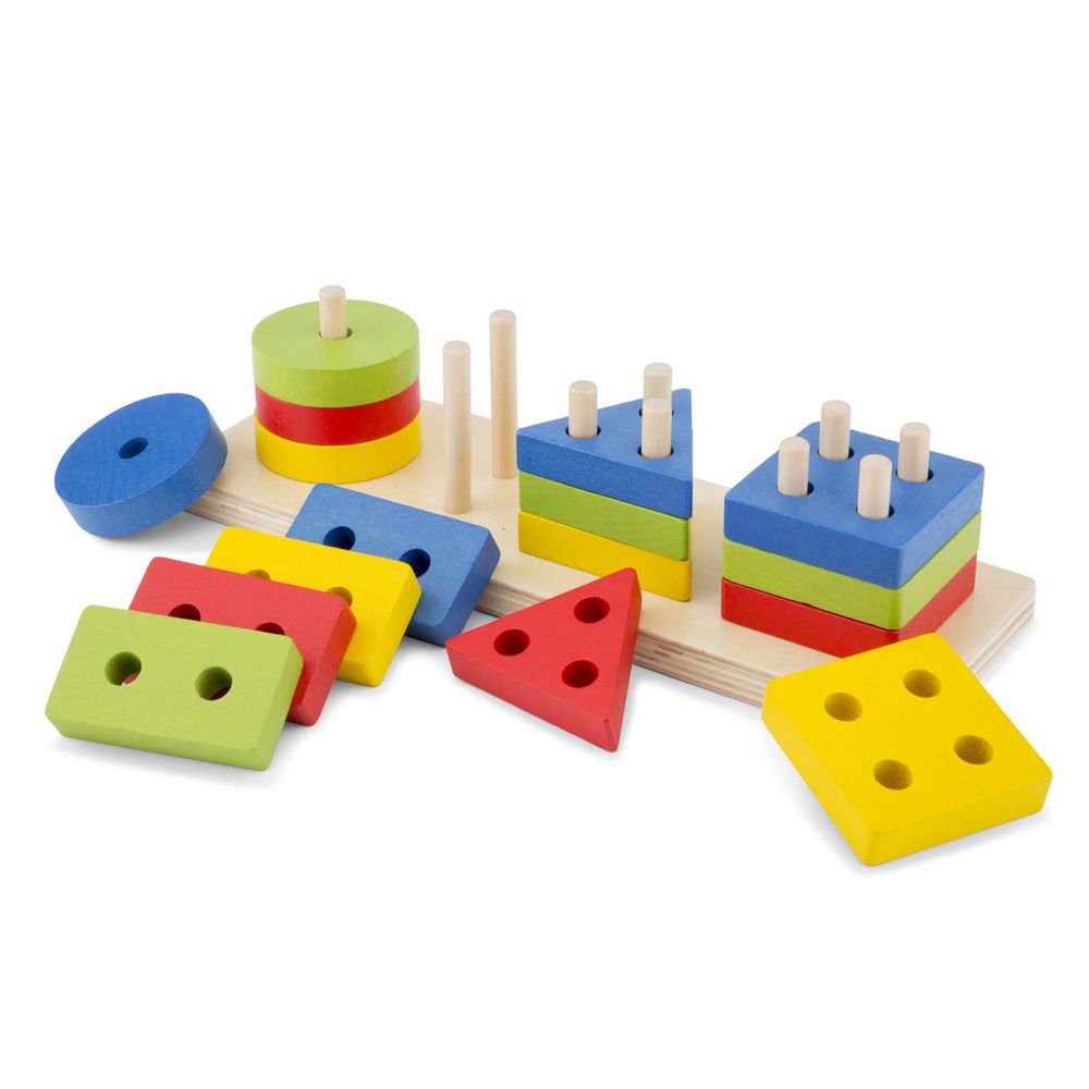 荷蘭 New Classic Toys - 幼幼幾何形狀堆疊玩具