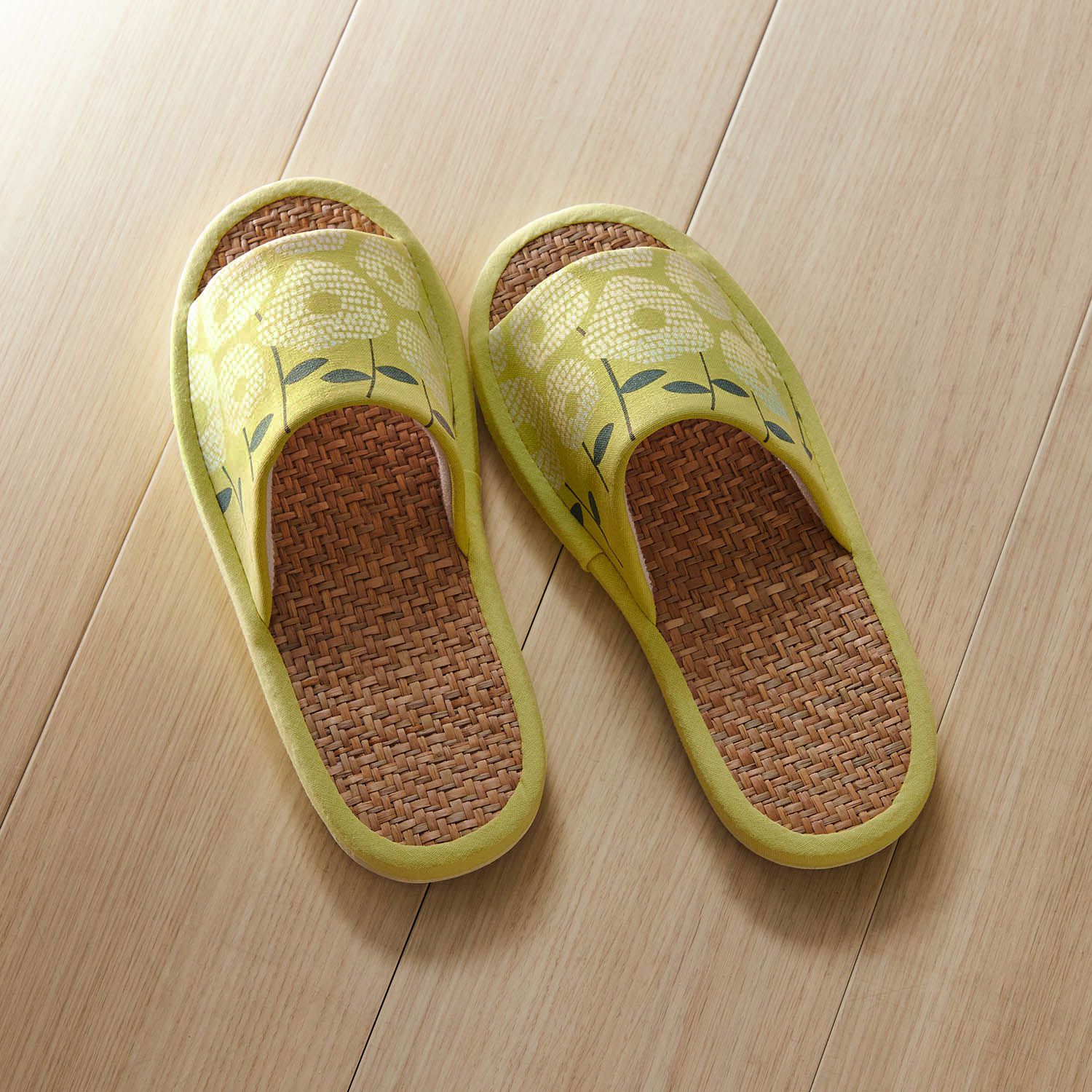 日本千趣會 - 北歐風清爽亞麻室內拖鞋-雲朵-灰藍