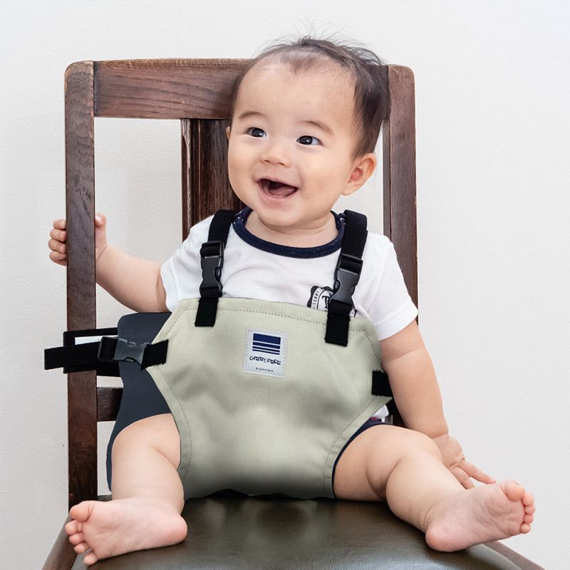 akachan honpo - 椅子固定帶-淺卡其色