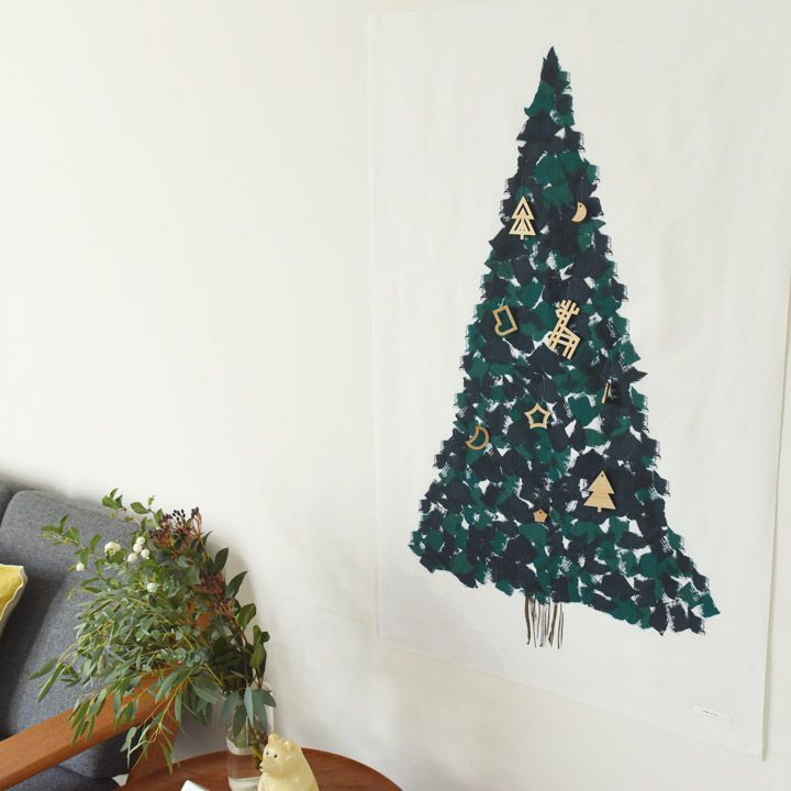 日本 kukka ja puu - 日本製 天然木輕量掛飾9件組-聖誕夜