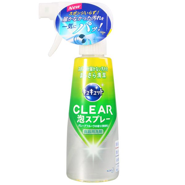 日本花王 - CLEAR 噴槍型泡沫洗碗精補充瓶-葡萄柚香ˊ (300ml)