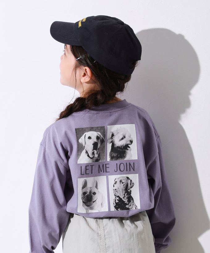 日本 devirock - 100%棉 落肩印花長袖T恤-背後英文-濃綠