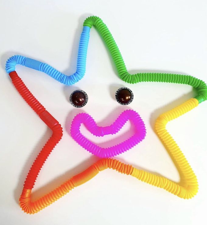 韓國感官魔法伸縮管大全套-彩虹色- 大(6入)+中(10入)+小(16入)