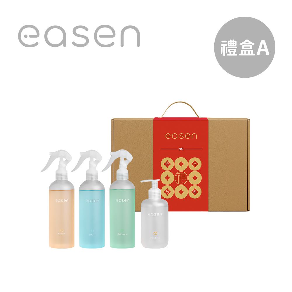 植萃循環禮盒組 居家清潔-(廚房+玻璃+浴室+洗碗精)