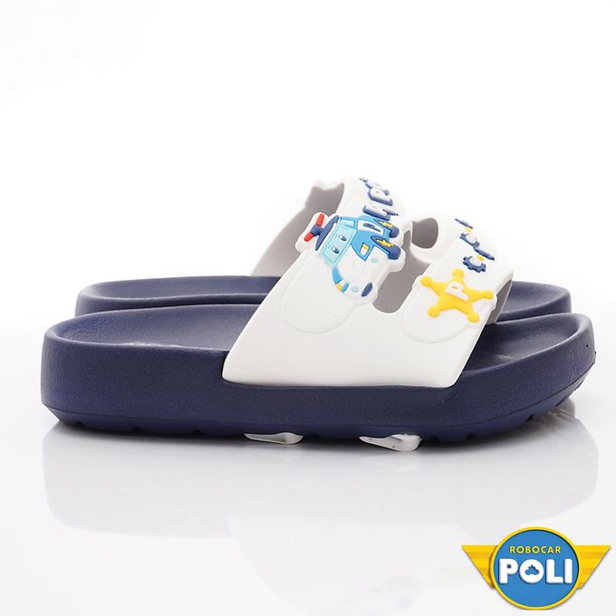 POLI輕量拖鞋(袋裝)POKS34016藍(中小童)-涼拖鞋-藍