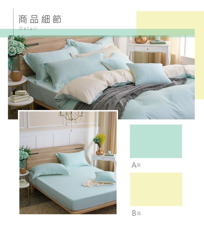 鴻宇 HongYew - 枕套2入/ 天絲300織 / 素色 天絲 萊賽爾-最好的里爾克