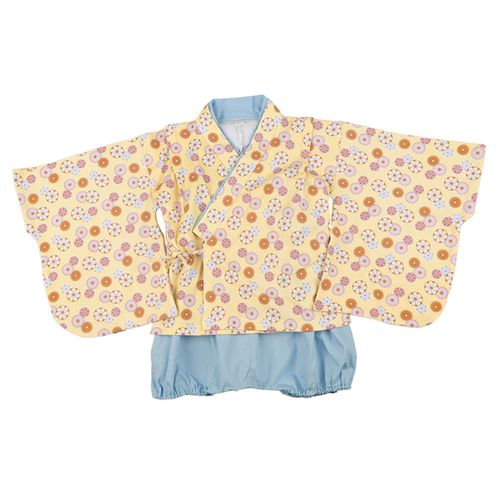 袴連身衣(兩件式)-淺藍色