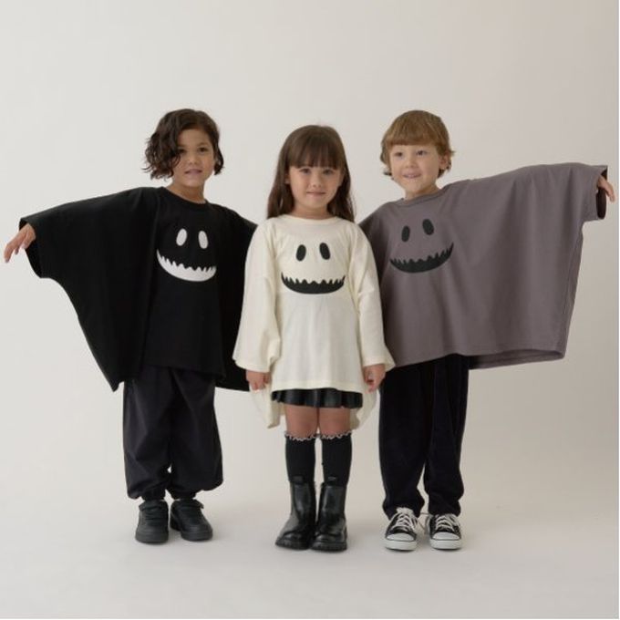 日本 b-ROOM - 萬聖節寬版造型上衣-幽靈-酷黑