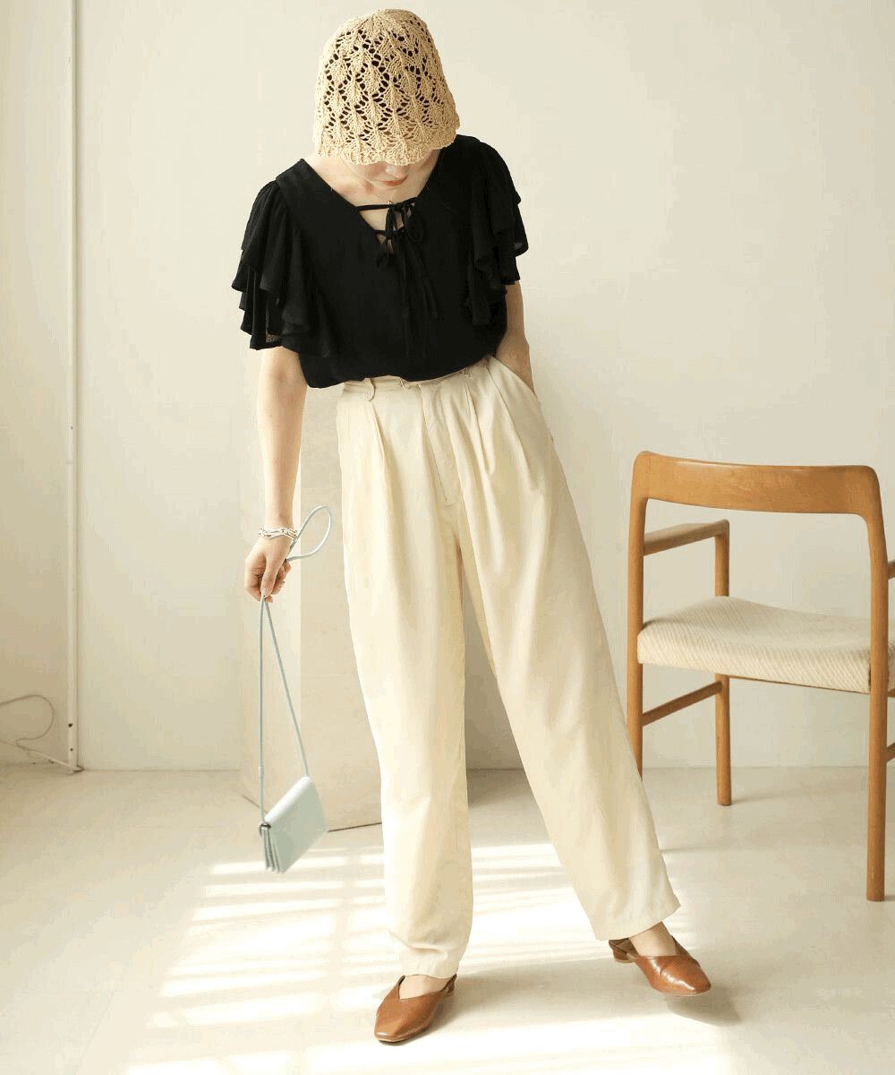 日本 Bab - 春夏定番鉤針鐘形帽-焦糖