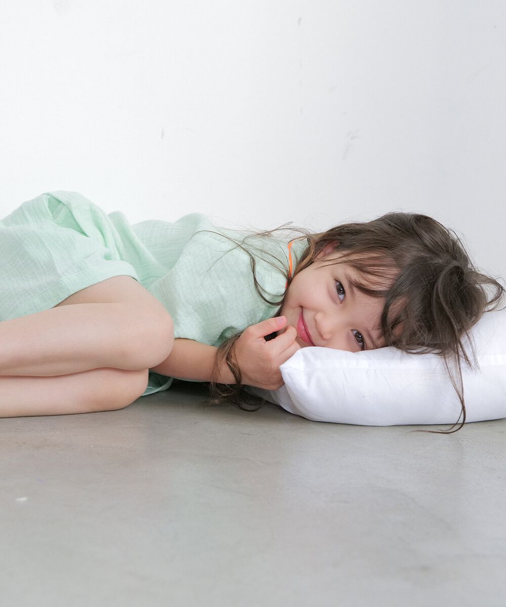 日本 riziere - 二重紗繽紛撞色滾邊家居服/睡衣-粉x藍