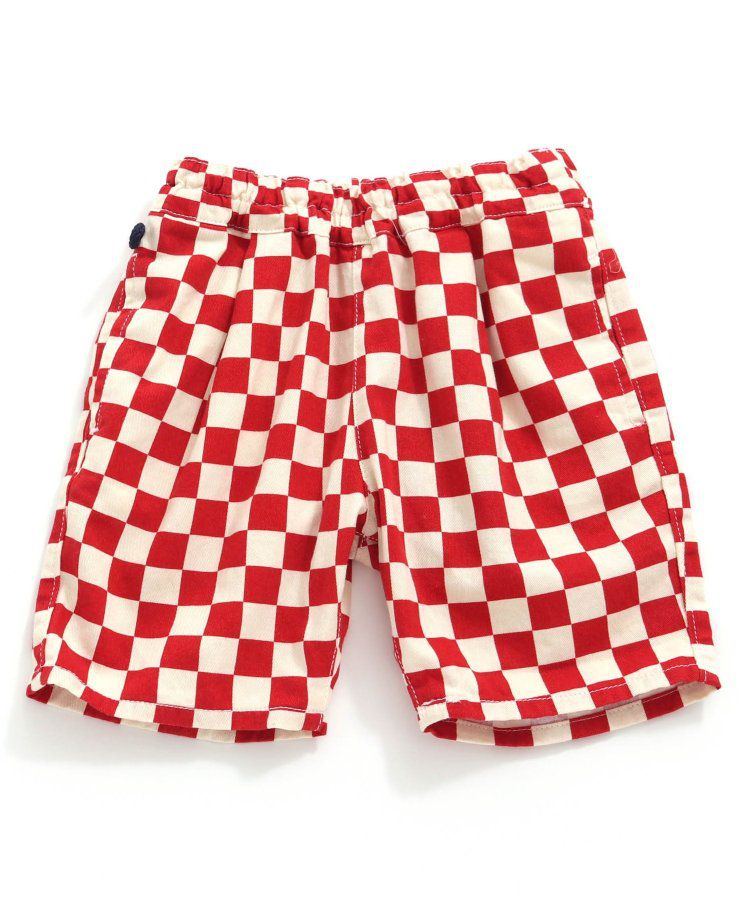 日本 BREEZE - 100%棉定番印花短褲-變形蟲-綠