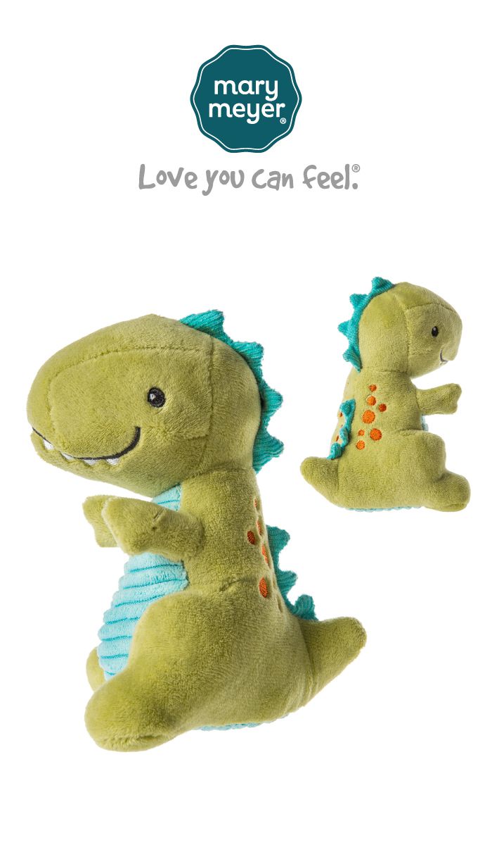 美國 MaryMeyer 蜜兒 - 恐龍經典禮盒 （安撫巾＋手搖鈴）