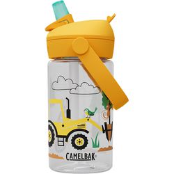 CamelBak - Flip Straw 兒童吸管運動水瓶RENEW-樹木工程車 (400ML)