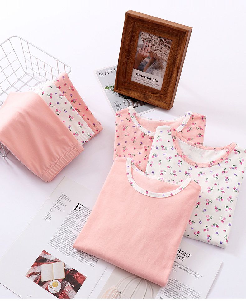 MAMDADKIDS - 萊卡棉長袖家居服套裝-美人魚-粉色