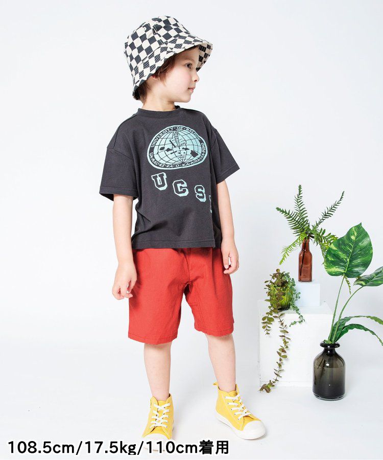 日本 BREEZE - 彩色標籤腰束口休閒短褲-軍綠