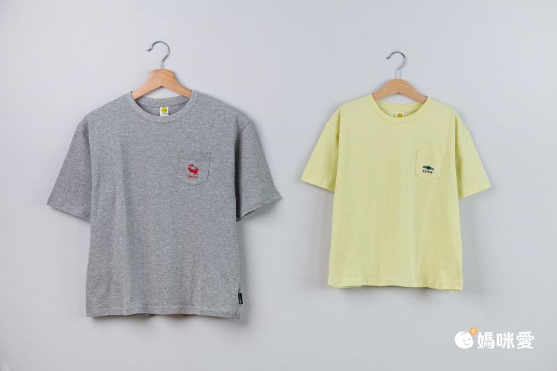 日本服飾代購 - 防蚊加工 美式印花短袖上衣-鵜鶘抓魚-珊瑚橘