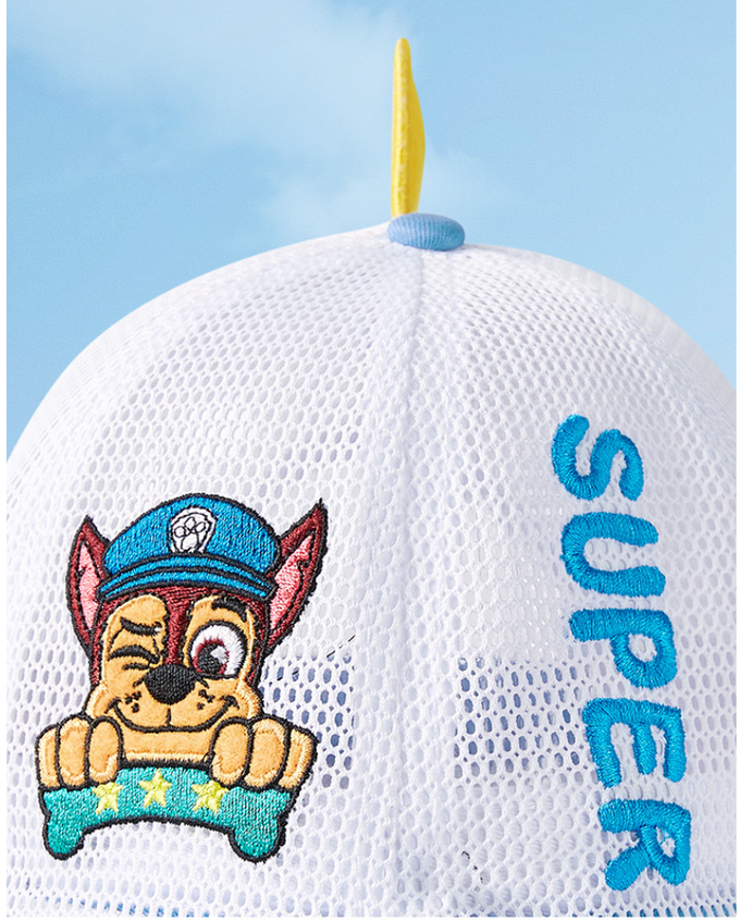 汪汪隊兒童立體造型防曬遮陽帽-卡通人物-阿奇-淺藍色