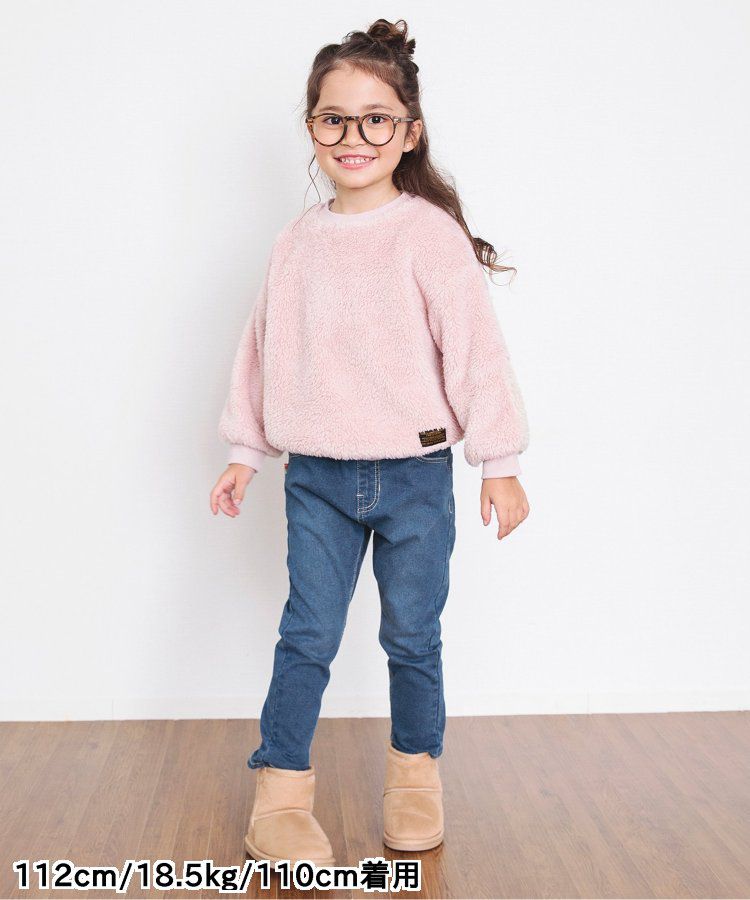 日本 BREEZE - 內刷毛輕量彈力直筒長褲-酒紅