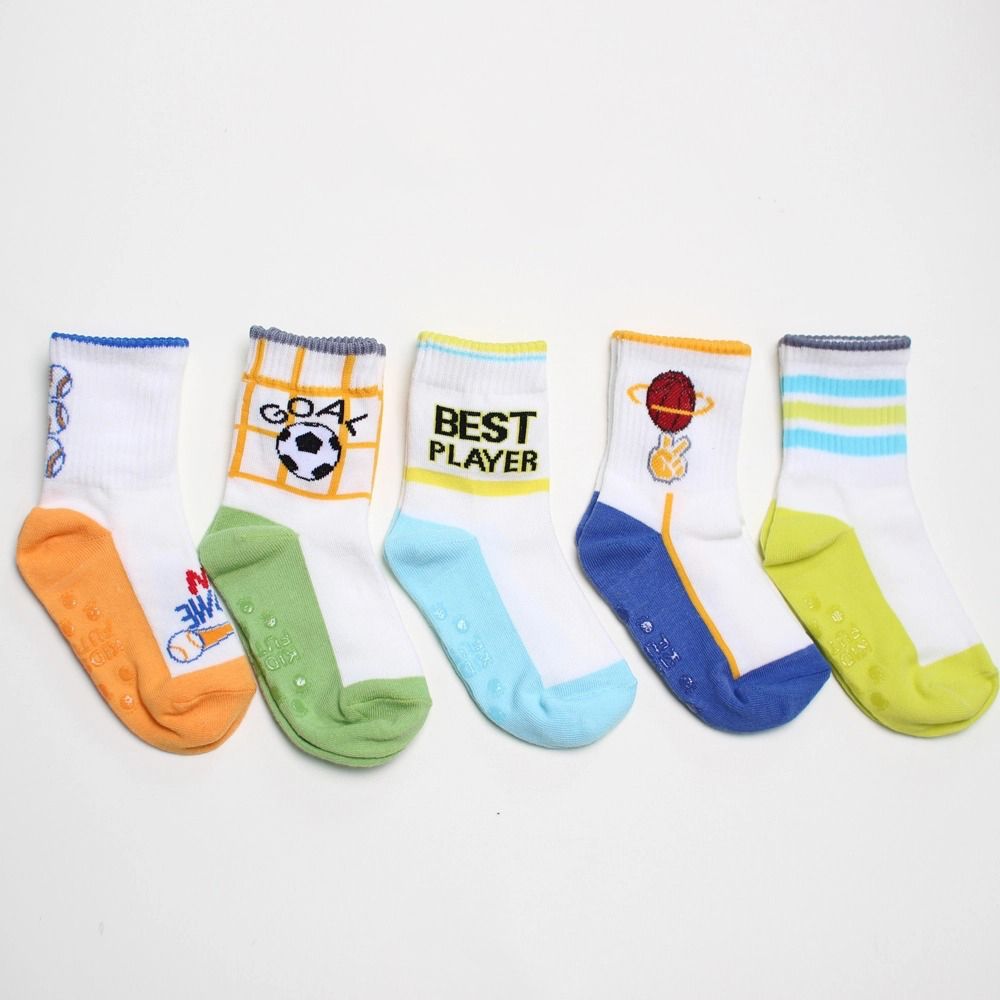 (五入組)韓製兒童中筒襪-球類運動