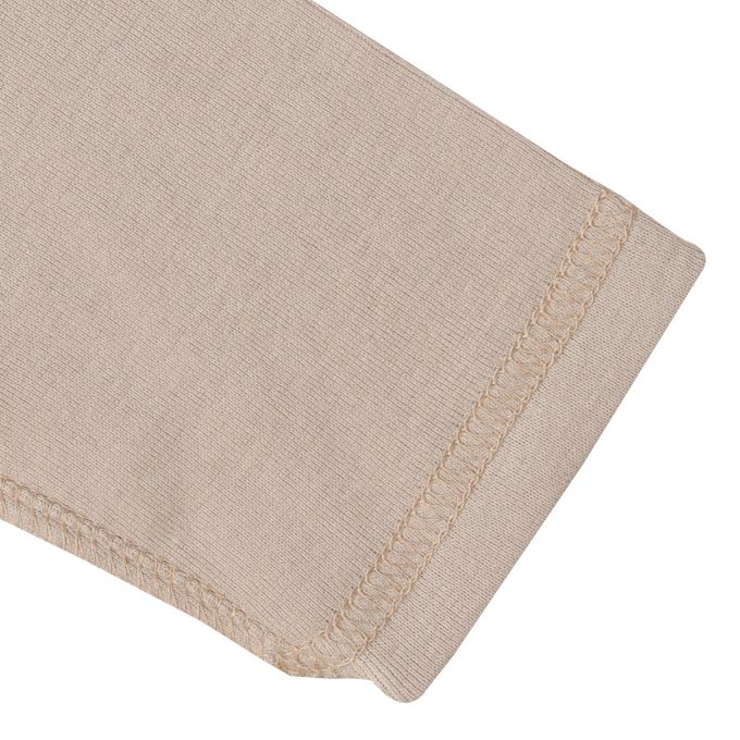 akachan honpo - 長袖有機包屁衣2件組-套頭式-咖啡色