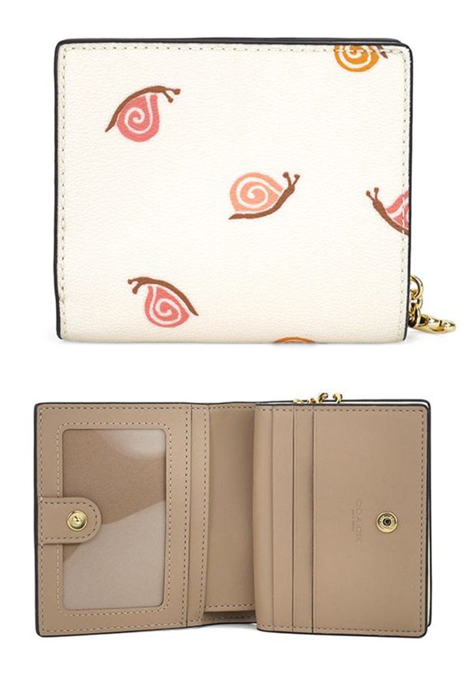 COACH - 印花皮革短夾 (蝸牛)