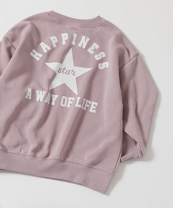 日本 devirock - 吸汗舒適印花長袖上衣-袖子恐龍-燕麥