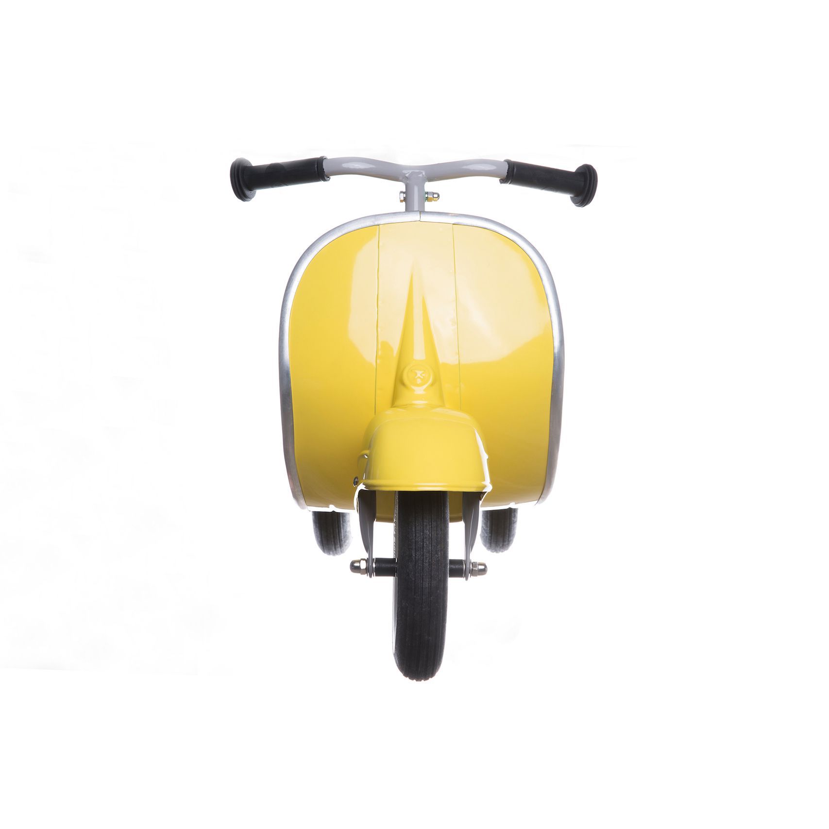 VESPA - 【超值兩台組】Vespa電動玩具車-藍+Ambosstoys PRIMO經典偉士牌復古造型滑步車-清檸黃