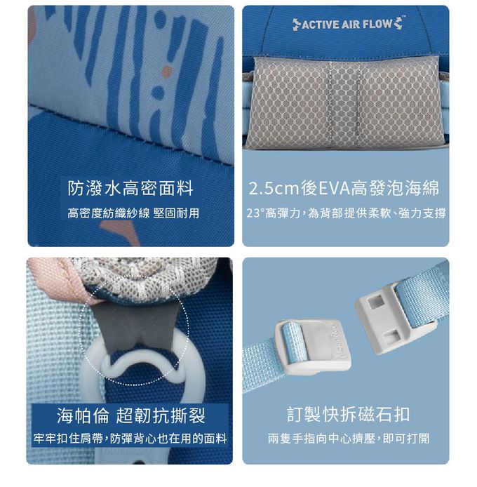 MoonRock - SP300P 粉色成長型護脊書包 建議身高135cm-170cm-23L