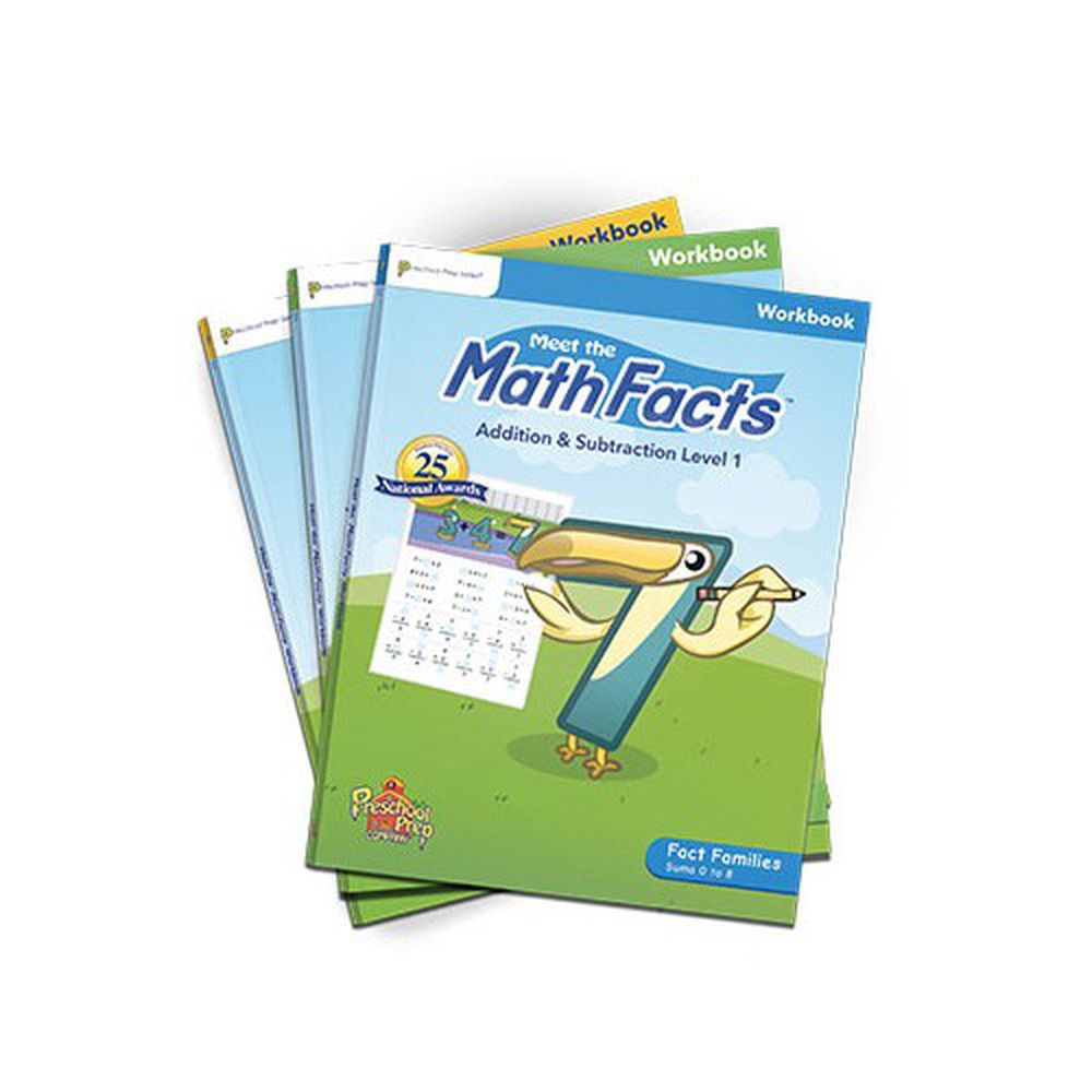 Preschool Prep - Math 練習本-3本