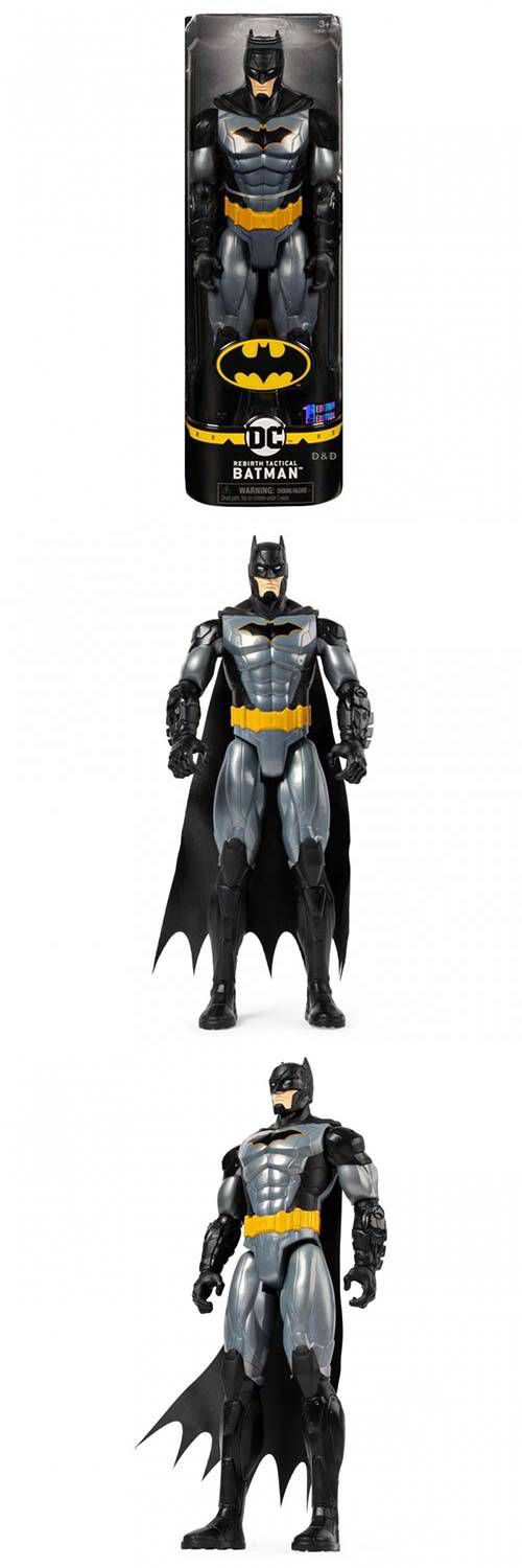 DC 漫畫 - BATMAN蝙蝠俠-12吋可動人偶 - 戰術裝甲(黑蝙蝠俠)