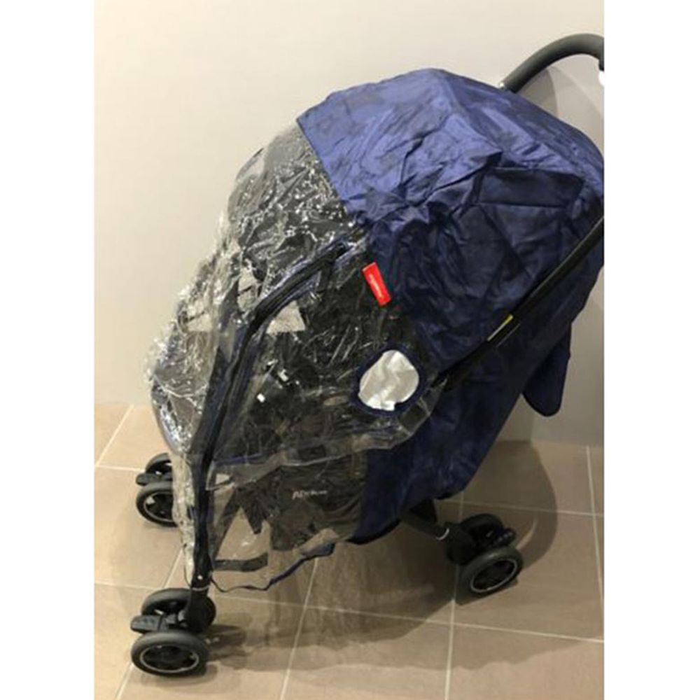 akachan honpo - angelette嬰兒推車用雨罩-深藍色