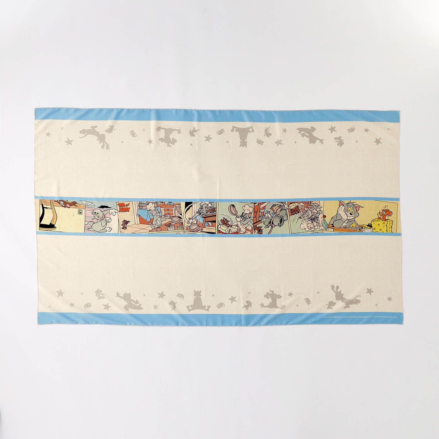 日本千趣會 - 防潑水印花桌巾-湯姆貓與傑利鼠-漫畫風