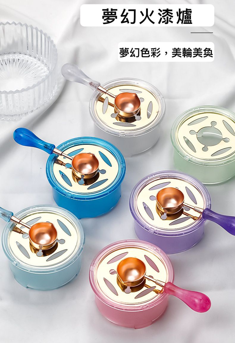 夢幻泡泡水晶火漆勺-粉色