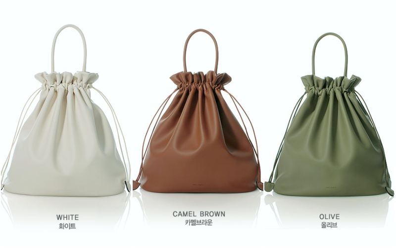 韓國 Mclanee - TUZEN束口包-橄欖綠 (30*29.5*12.5cm)