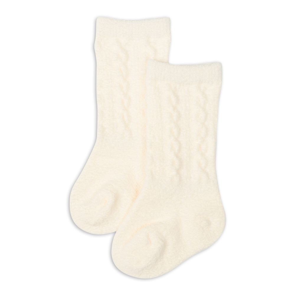 蓬鬆襪-象牙白色 (7~9cm)