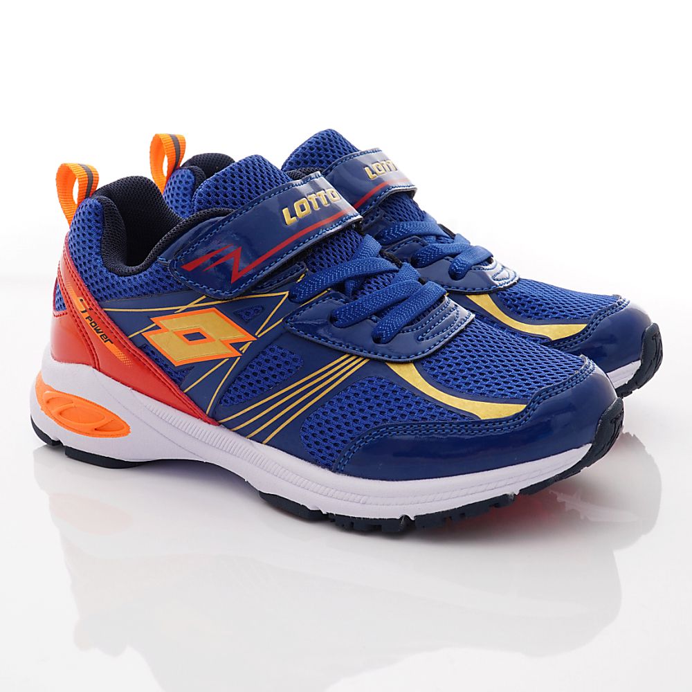 LOTTO - 樂得-競速避震跑鞋款-童鞋(中大童段)-運動鞋-藍桔紅