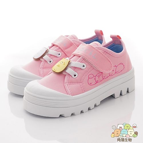 角落生物 - 卡通帆布款童鞋(中小童段)-休閒鞋-粉色
