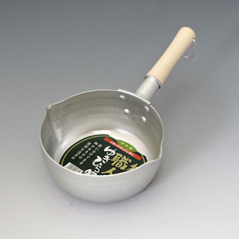 日本谷口金屬 - 日製雪平鍋鎚目紋含刻度附掛勾-鋁製 (18CM)