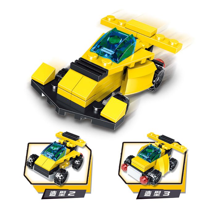 世一文化 - 城市小賽車-城市交通扭蛋積木