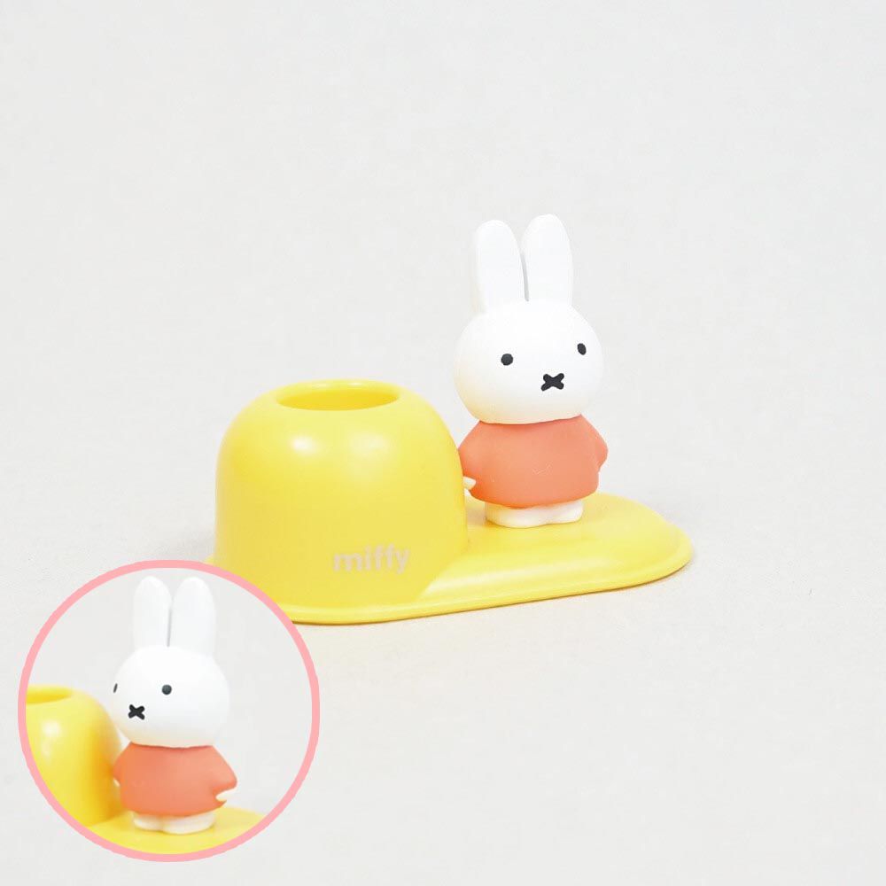 日本 Hashy - 造型牙刷支架-米飛兔-黃