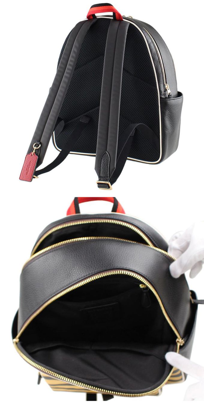 COACH - 印花皮革後背包 (虎紋)