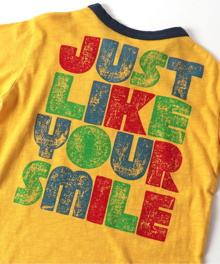 日本 BREEZE - [品牌週年限定]印花短袖上衣-微笑鬆餅-黃