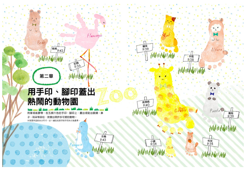 紀錄成長瞬間的親子手印畫