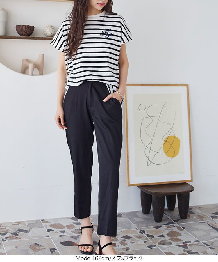 日本 Kobe Lettuce - 100%棉 舒適百搭短袖上衣-刺繡印花-淺黃