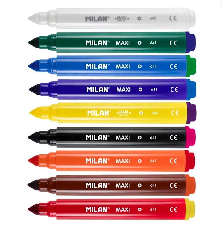 MILAN - 魔法變色彩色筆_粗筆桿8+2色7.5mm