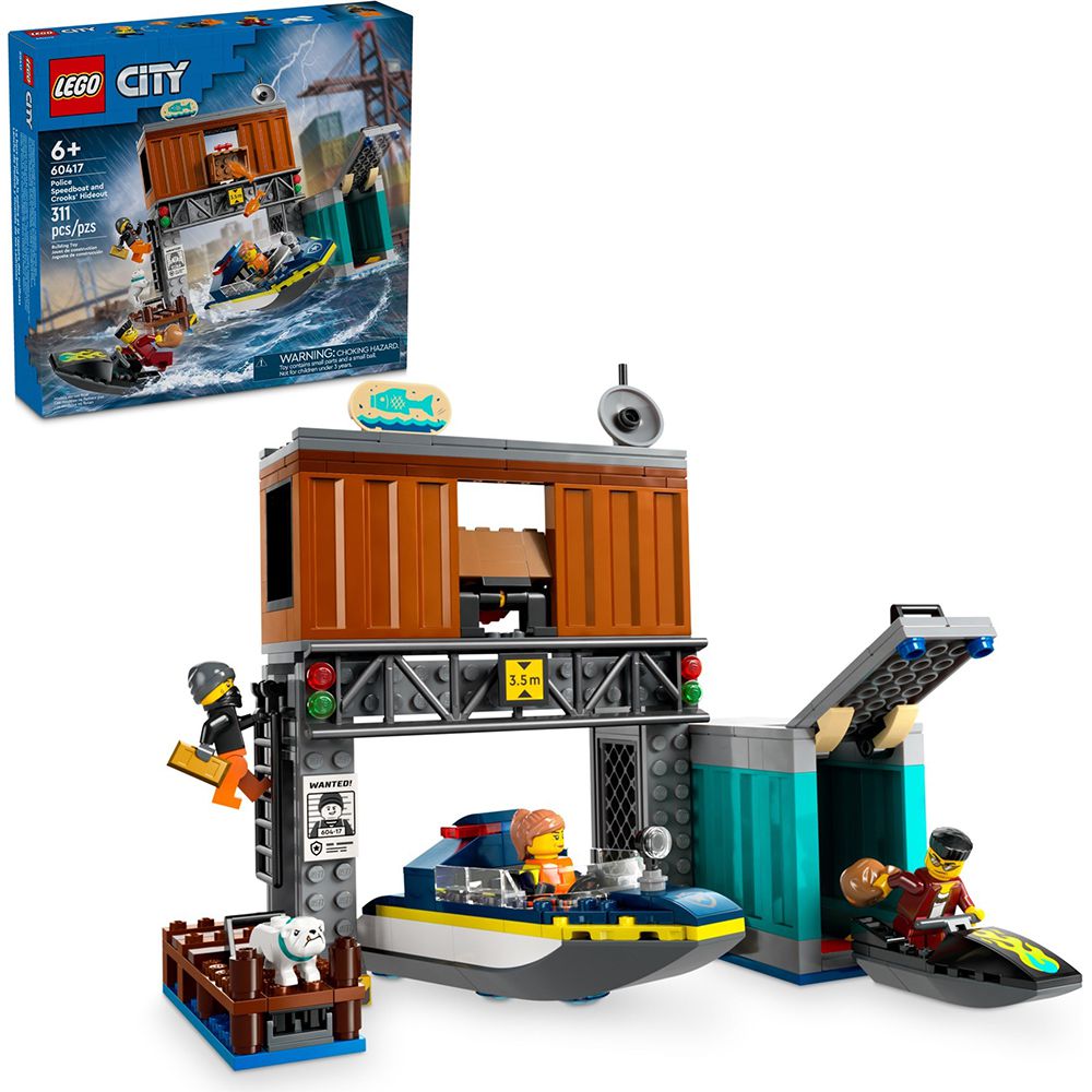 樂高 LEGO - LEGO樂高 LT60417 City 城市系列 - 警察快艇和壞蛋藏身處
