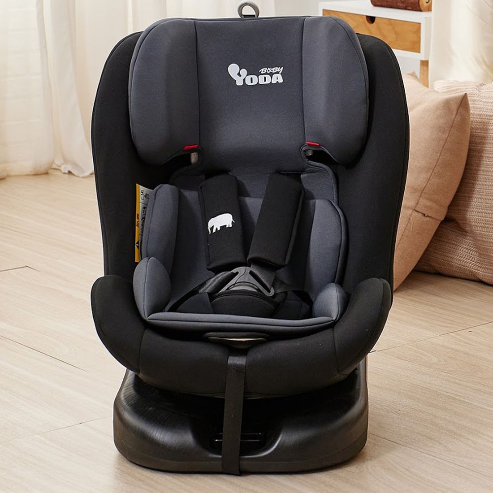 YODA - ISOFIX-全階段360度汽車安全座椅-0~12歲-時尚黑