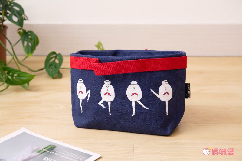 日本 Chepeli - 雞蛋人 2way伸縮容量變身手提包-海軍水手-深藍 (26x30x6cm)