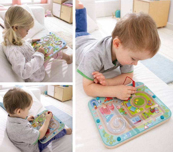 德國HABA - 磁性滾珠迷宮-城市