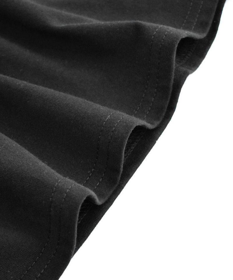 日本 zootie - 低調優雅蕾絲拼接荷葉短袖上衣-黑